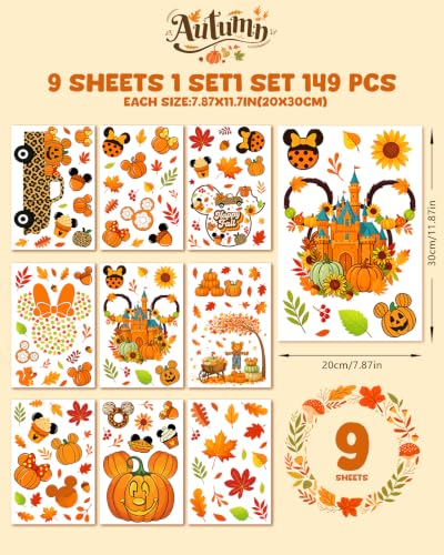 Fall Window Clings (9 Count)
