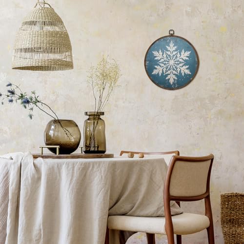 Winter Snowflake Christmas Wall Art Framed