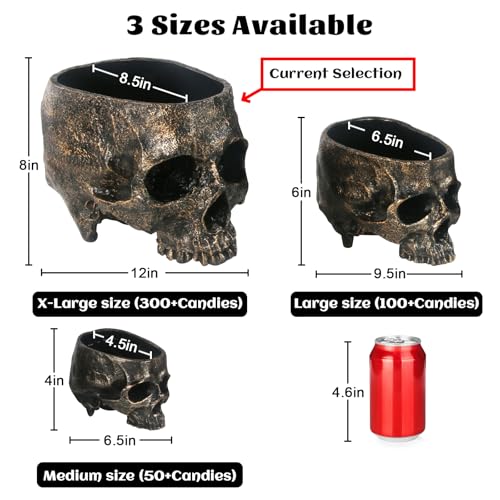 Halloween Skull Candy Bowl