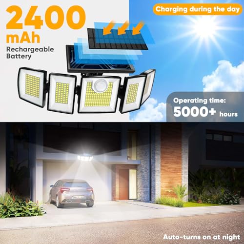Solar Lights Outdoor Waterproof Motion Sensor (3 Count)