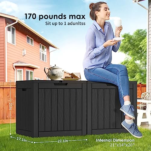 Deck Boxes 30 Gallon Outdoor Storage Box for Patio Cushion