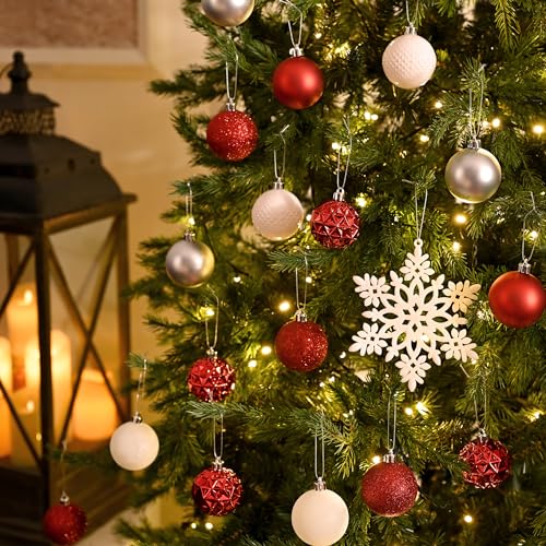 50ct Christmas Tree Decorations Ball Ornaments 2 Inches (50 Count)