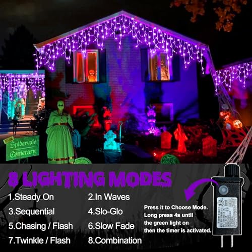 Halloween Icicle Lights Outdoor