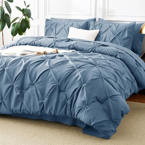 King Comforter Set Grayish Blue