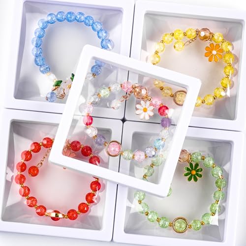 About 1200PCS 6mm Glass Beads Bracelet Making Kit (1200 Count)