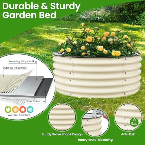 17'' Tall Round Raised Garden Bed Kit