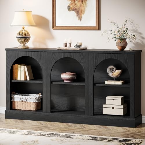 Black Console Table with Storage
