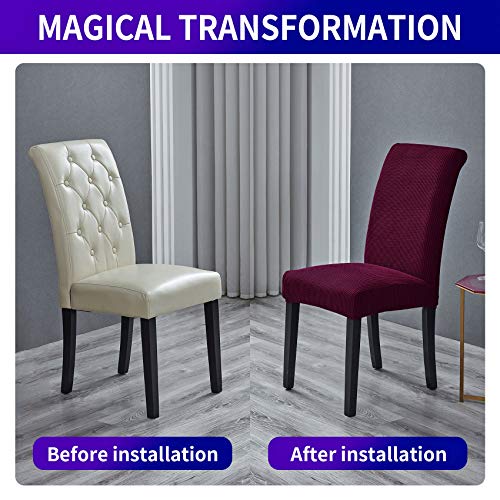 Stretch Chair Covers for Dining Room Set of 6