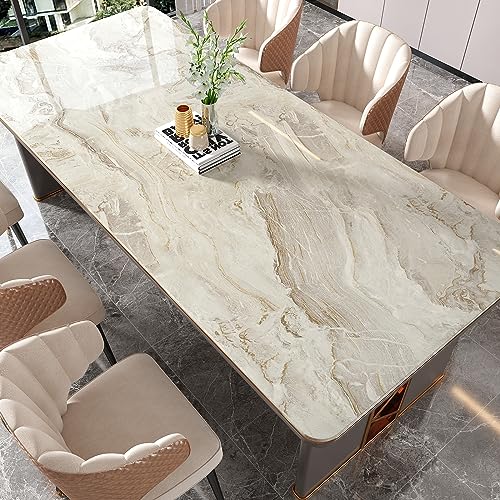 Glossy Beige Gold Liquid Marble Contact Paper for Countertops Waterproof Peel and Stick Countertops for Kitchen Marble Wallpaper 15.7''x354'' Self Adhesive Countertop Vinyl for Bathroom Walls (38.75 Sq Ft)
