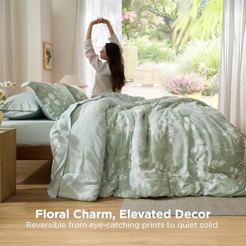 Floral Sage Green Comforter Set