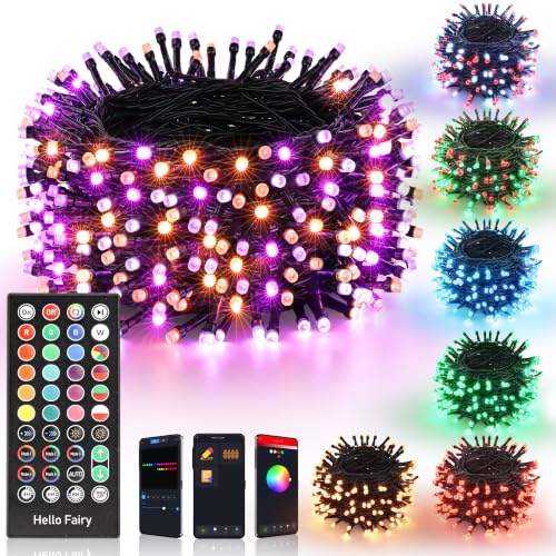 66FT 200 LED RGB Smart Halloween Lights Outdoor Color Changing (66 Foot)