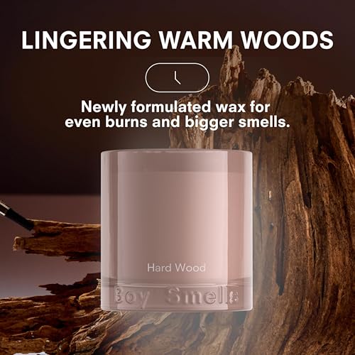 Hard Wood Leather Candle (8.5 Ounce)