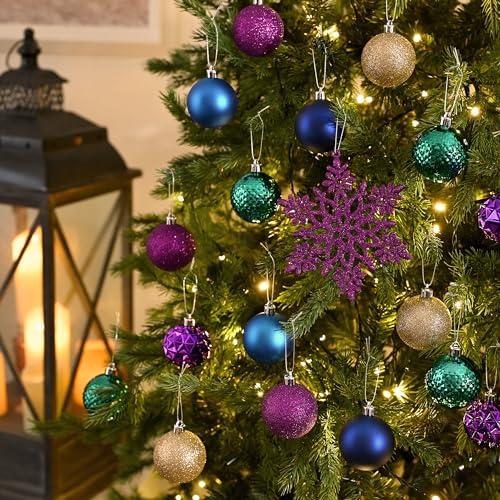 50ct Christmas Tree Decorations Ball Ornaments 2 Inches (50 Count)