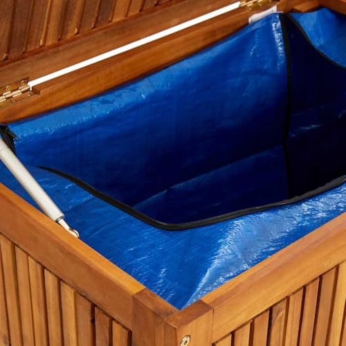 Patio Storage Box 59.1"x19.7"x22.8" Solid Acacia Wood