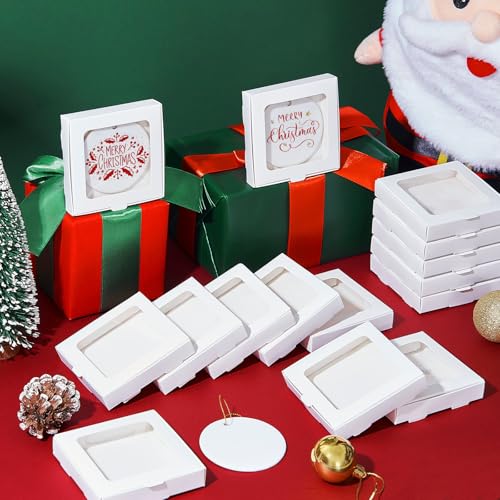 50 Pcs Christmas Sublimation Ornament Blanks Box (50 Count)