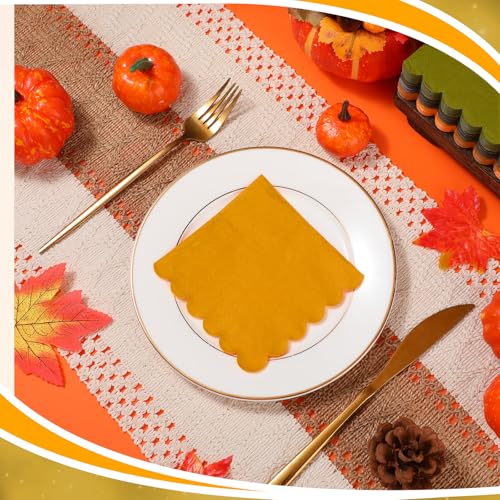 150 Pcs Fall Paper Napkins Maple Leaf