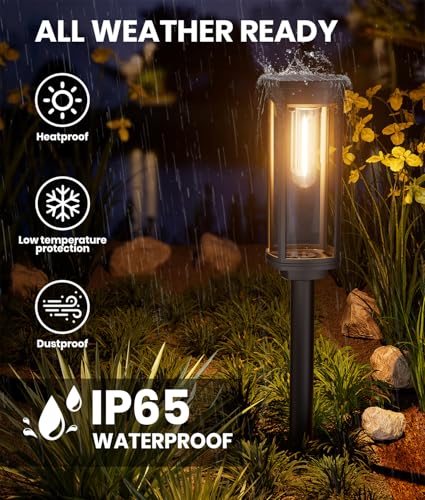 Solar Powered Pathway Lights (4 Count)