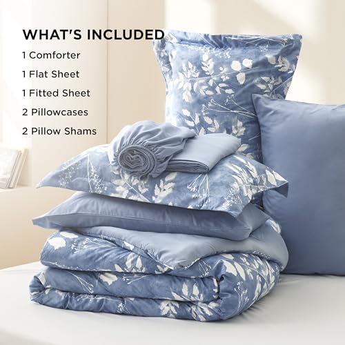 Floral Blue Comforter Set