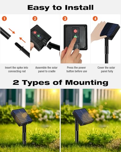 3 Pack Solar Fairy Lights for Outside Waterproof (147 Foot)