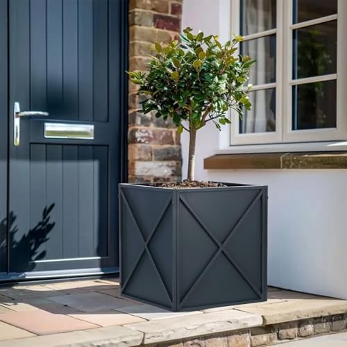 Large Metal Planter Box 17”x 17”x 18”
