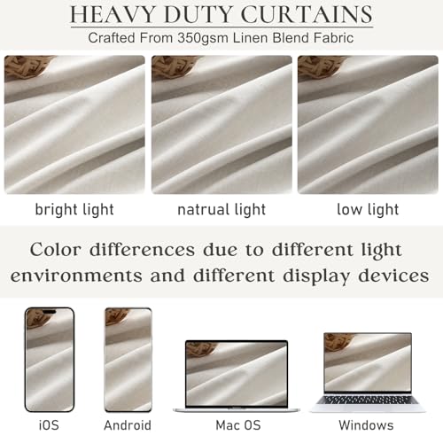94 Inch Pinch Pleat Living Room Thermal Curtains for Winter (2 Count)