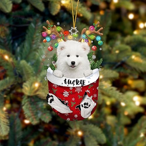 Samoyed Dog Christmas Ornament