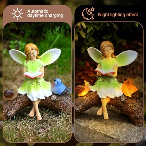 Garden Flower Fairy Statue Decor