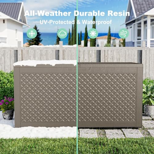121 Gallon Resin Deck Box