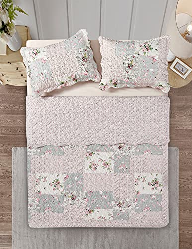 Rose and Sage Quilt Set