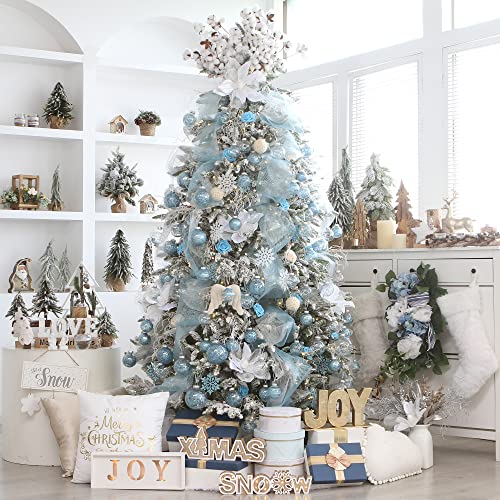 48 Pack Assorted Clear Christmas Ball Ornaments (48 Count)