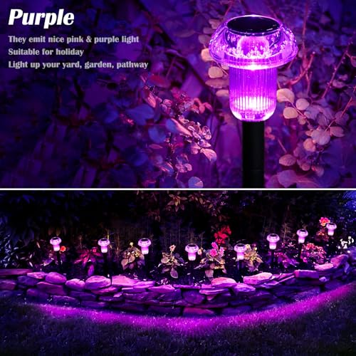 Solar Halloween Lights Outdoor Waterproof 8 Pack Halloween Decor (8 Count)
