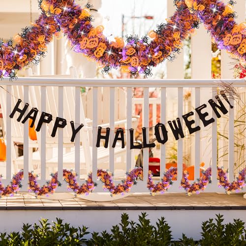 33 FT Halloween Tinsel Garland Decorations (33 Foot)