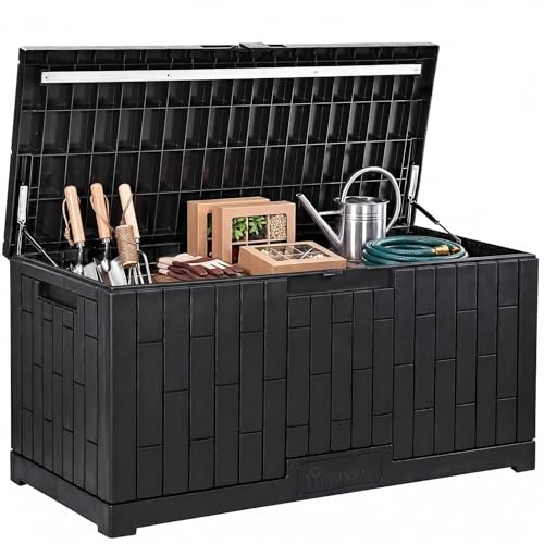 Large Deck Box 120 Gallon Resin Outdoor Storage Box