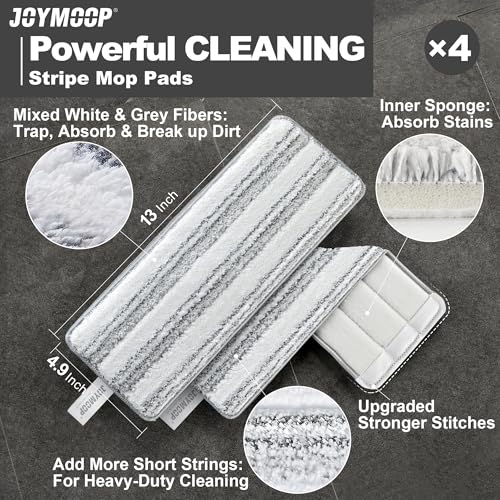 Flat Mop Replacement Pads (4 Count)