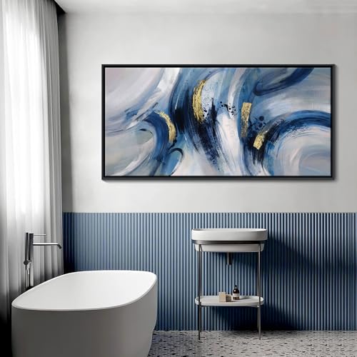 Abstract Line Art Framed Canvas