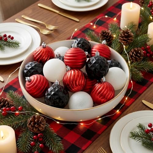 24ct Christmas Ornaments Tree Decorations Set 2.36 Inch (24 Count)
