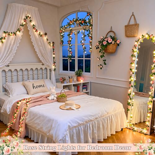 Rose Pink Flower Lights (50 Count)