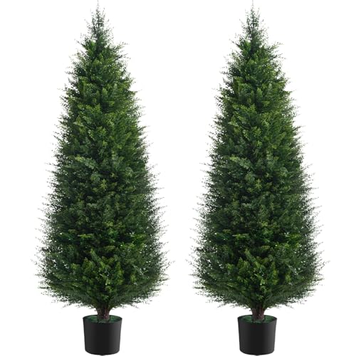 2Pack 5FT Artificial Cedar Tree (2 Count)