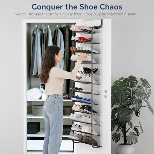 36 Pair Over the Door Shoe Organizer