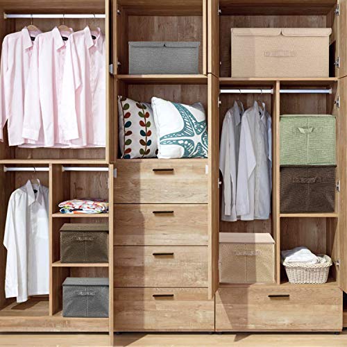 2 Pack Large Storage Boxes with Lids and Handles (2 Count)