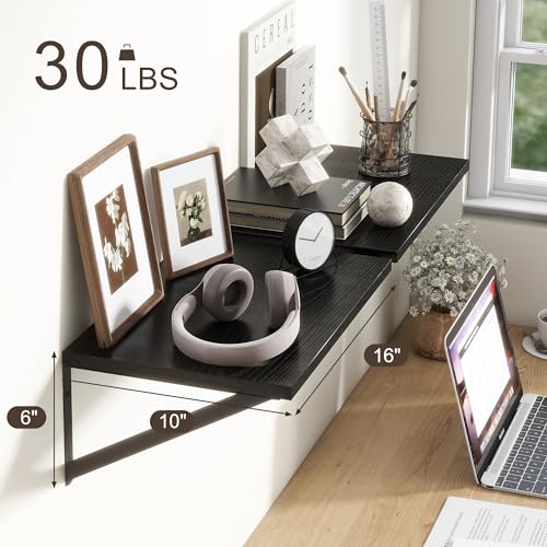 10 Inch Deep Floating Shelves (2 Count)