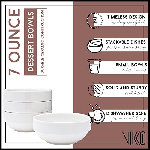 Small 7 Ounce White Bowl (4 Count)
