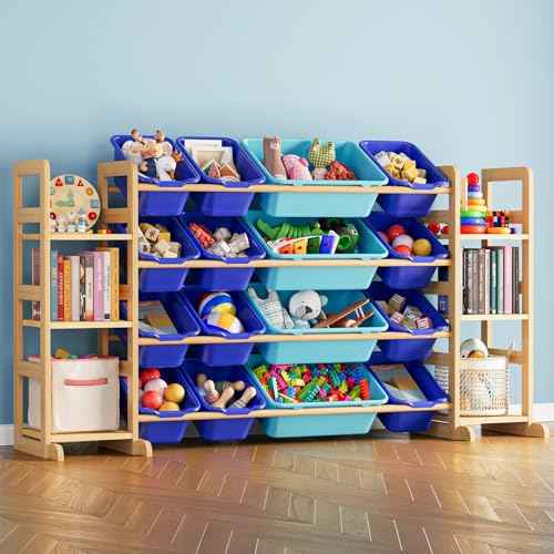 Toy Storage Organizer With 6 Shelves And 16 Bins (6 Count)