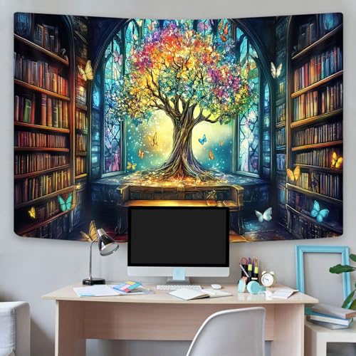 Mysterious Library Tapestry