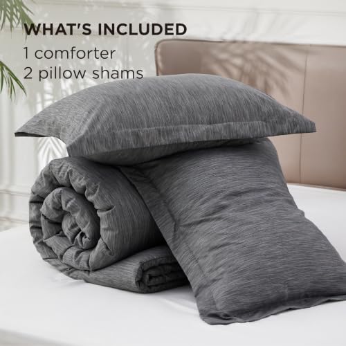 Dark Grey Cal King Comforter Set