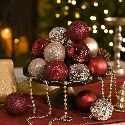 50ct Christmas Tree Decorations Ball Ornaments 2 Inches (50 Count)
