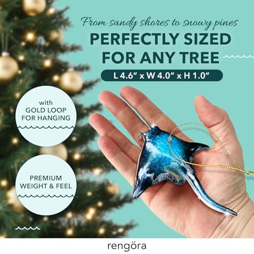 Manta Ray Christmas Ornament
