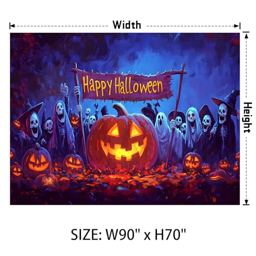 UV Reactive Halloween Tapestry