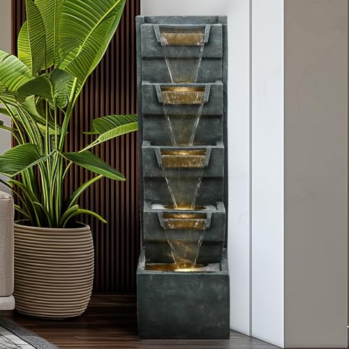 39.3" H Modern Water Fountain 5