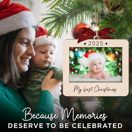 Baby's First Christmas Photo Frame Ornament 2025